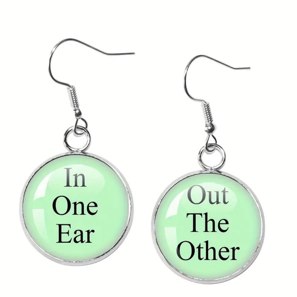 Green earrings